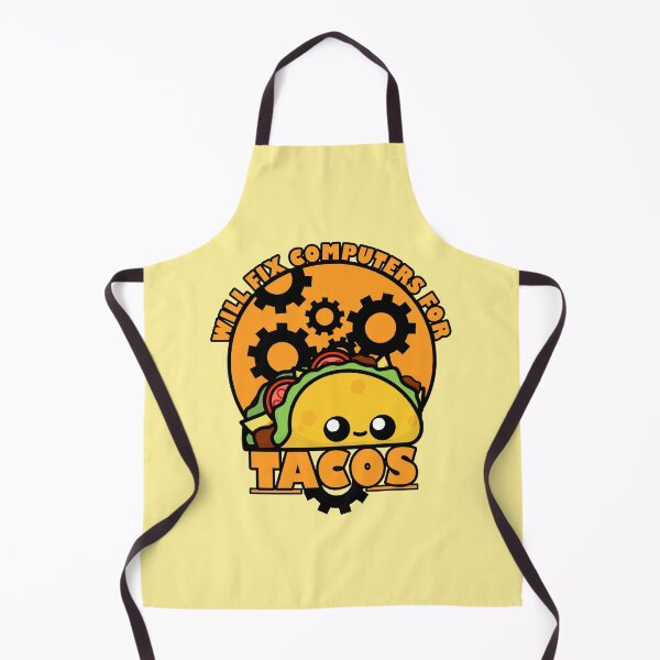 Item preview, Cute Cartoon Taco || Will Fix Computers For Tacos || Foodie designed and sold by cookingwithten.