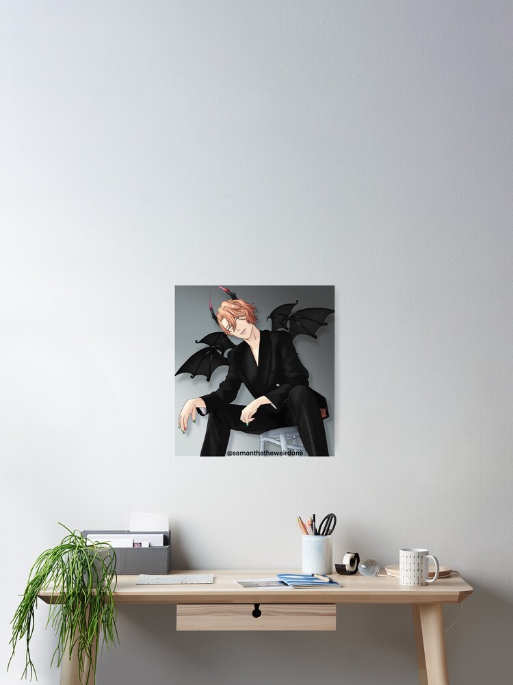 Thumbnail 2 of 3, Poster, Demon Asmodeus  designed and sold by SamTheWeirdOne.