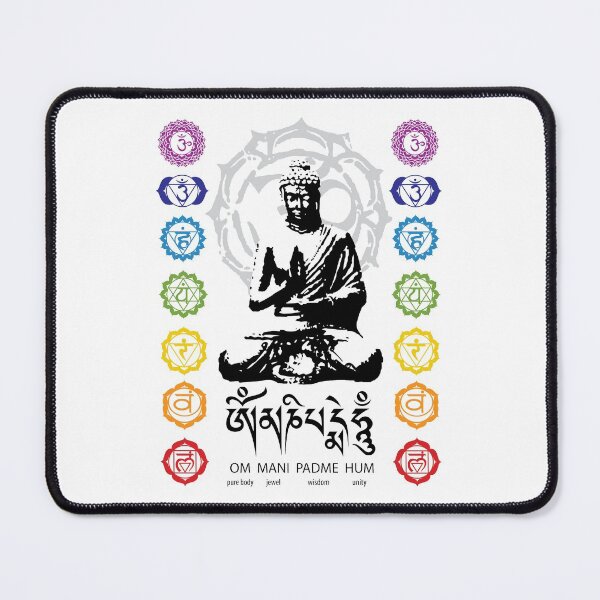 Item preview, Buddha, Chakras, Om Mani Padme Hum mantra  designed and sold by marcosty.