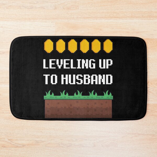Item preview, Leveling Up to Husband for recently engaged or married grooms designed and sold by appareltolove.