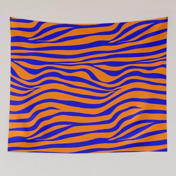 Item preview, Crazy Zebra - Orange Blue designed and sold by kernowerno.