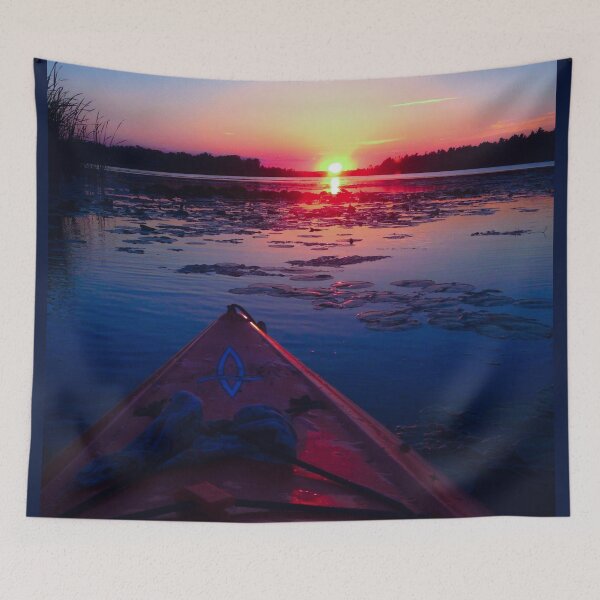 Item preview, Sunset Kayak (Blue) designed and sold by SaraMargolis.