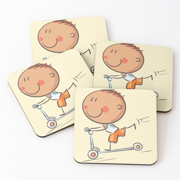 Item preview, Cute Kid Enjoying Skateboarding designed and sold by Red-ElYoubi.