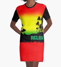 Rasta Relax Graphic T-Shirt Dress