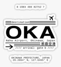 OKA Naha Airport, Okinawa, Japan Sticker
