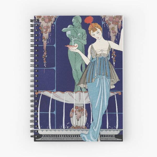 Item preview, French Art Deco "La Fontaine de coquillages: Robe du soir de Paquin" (1914) by George Barbier designed and sold by Designedbysm.