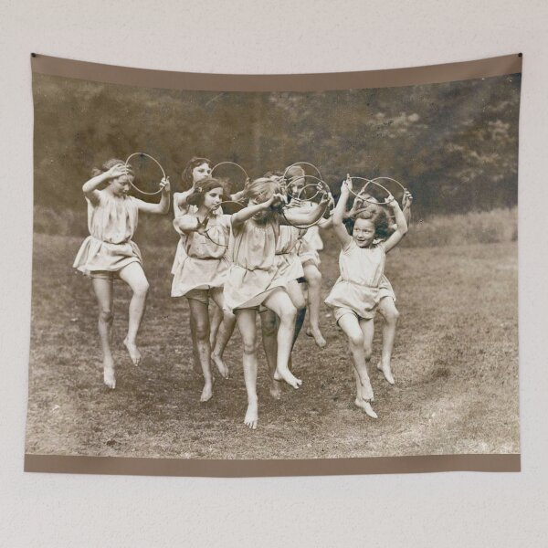 Item preview, Girls dancing with hoops designed and sold by VilaPropuh.