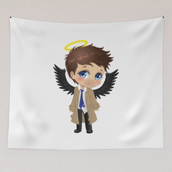 Item preview, Supernatural Castiel Chibi Classic T-Shirt designed and sold by ChristaKrajcik.