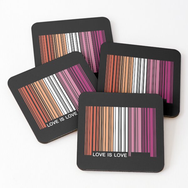 Item preview, Love Is Lesbian Barcode Graphic designed and sold by iscaStudioArt.