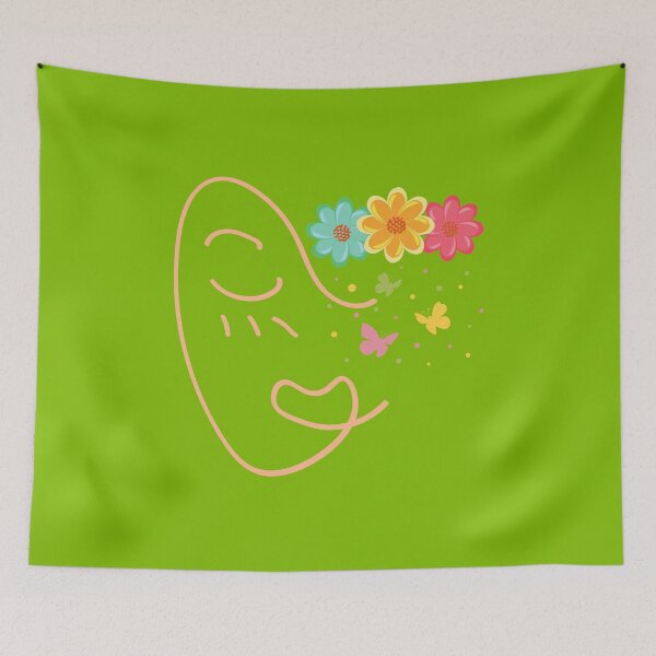 Item preview, Spring Peace of Mind Face designed and sold by TrazosdeLala.