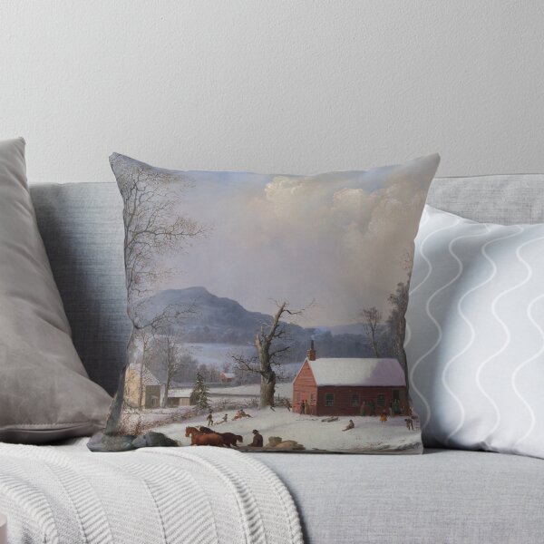 Item preview, Red School House - George Henry Durrie - 1858 designed and sold by warishellstore.