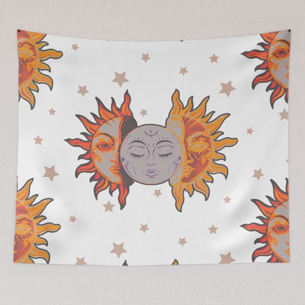 Item preview, Star child of the moon and sun (white bg, matte 2 version) designed and sold by VantaTheArtist.