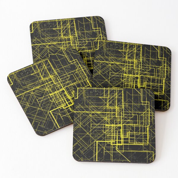 Item preview, Yellow Tech Wires designed and sold by JeebieRiver.