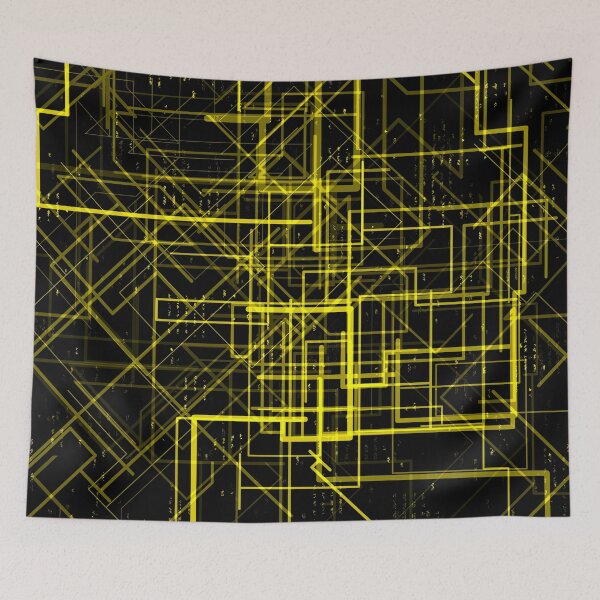 Item preview, Yellow Tech Wires designed and sold by JeebieRiver.