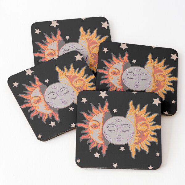 Item preview, Star child of the moon and sun (black bg, matte 2 version) designed and sold by VantaTheArtist.