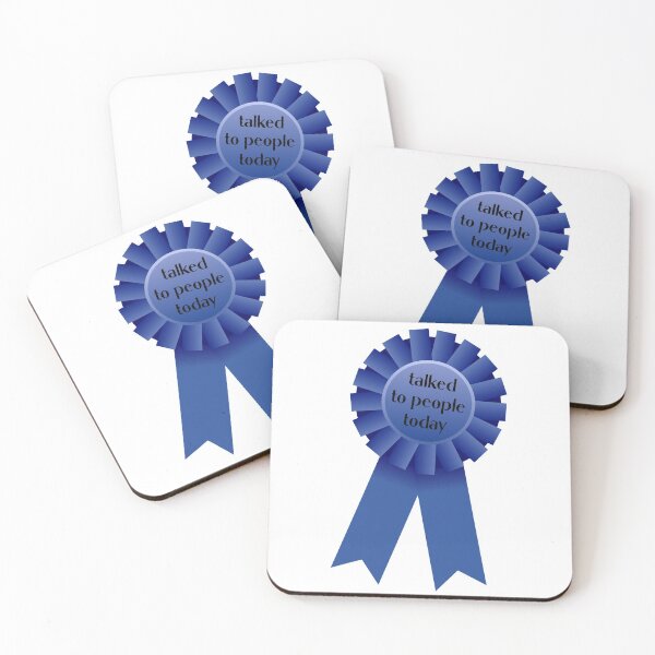 Item preview, Talked To People Today Blue Ribbon Award designed and sold by Martini-Four.