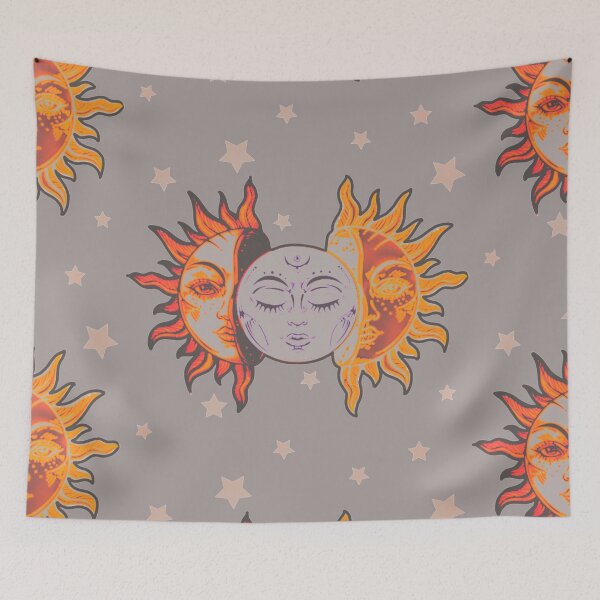 Item preview, Star child of the moon and sun (matte grey bg, matte 2 version) designed and sold by VantaTheArtist.