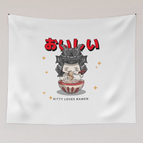Item preview, Kitty Loves Japanese Ramen designed and sold by Daebakshop.