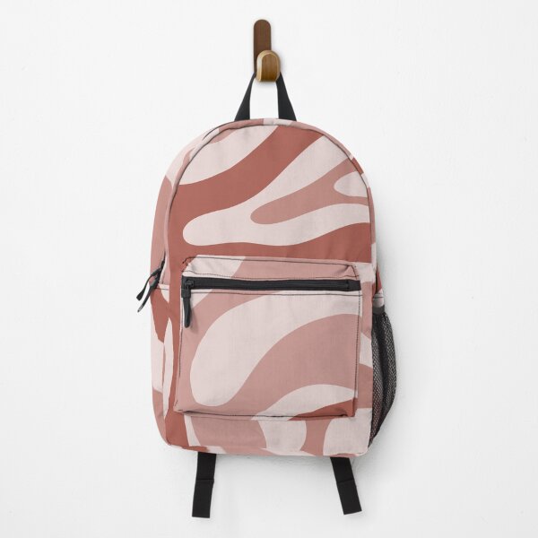 Item preview, Modern Retro Liquid Swirl Abstract in Mauve Terracotta designed and sold by kierkegaard.