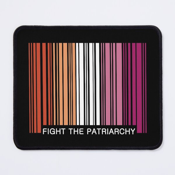 Item preview, Fight Patriarchy Lesbian Barcode Graphic designed and sold by iscaStudioArt.