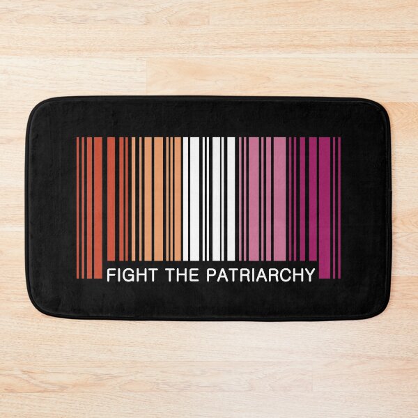 Item preview, Fight Patriarchy Lesbian Barcode Graphic designed and sold by iscaStudioArt.