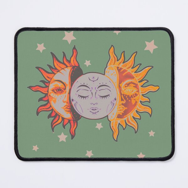 Item preview, Star child of the moon and sun (matte greyish green bg, matte 2 version) designed and sold by VantaTheArtist.