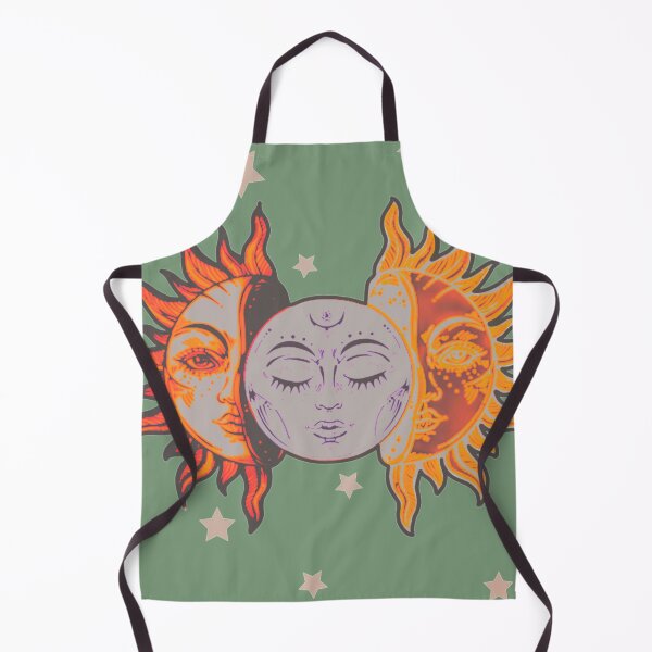 Item preview, Star child of the moon and sun (matte greyish green bg, matte 2 version) designed and sold by VantaTheArtist.