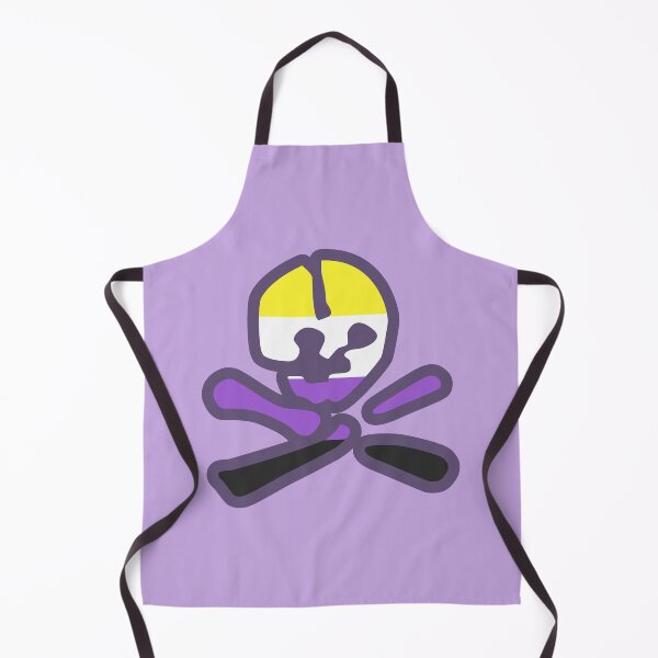 Item preview, Non-Binary Pride Anarchist Skull designed and sold by CitricDreams.