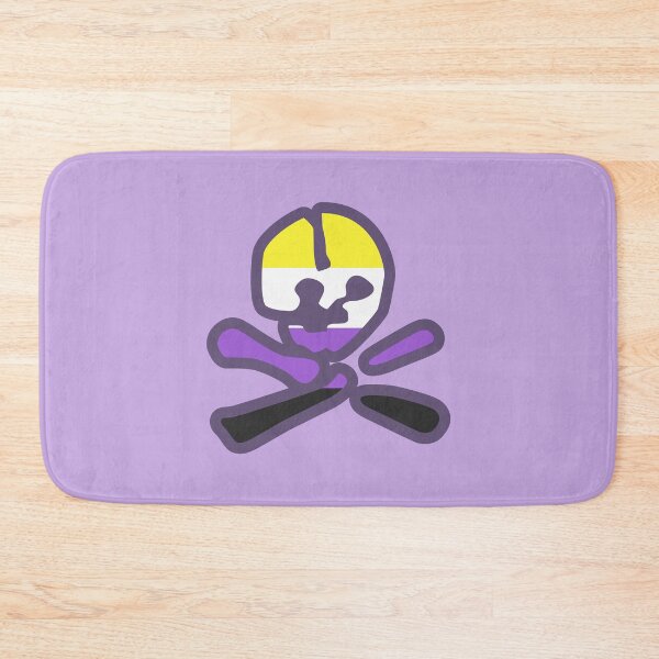 Item preview, Non-Binary Pride Anarchist Skull designed and sold by CitricDreams.