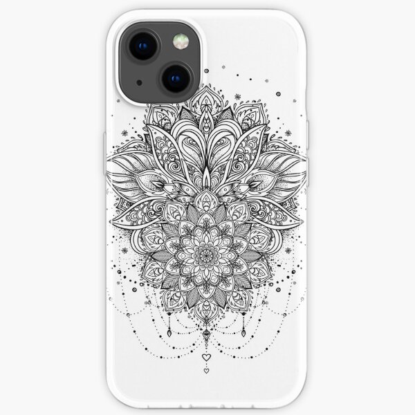 Ornate Lotus Flower iPhone Soft Case