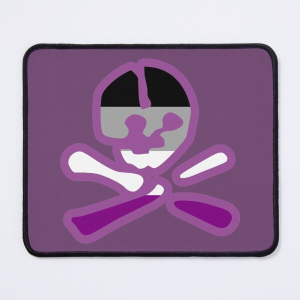 Item preview, Asexual Pride Anarchist Skull designed and sold by CitricDreams.