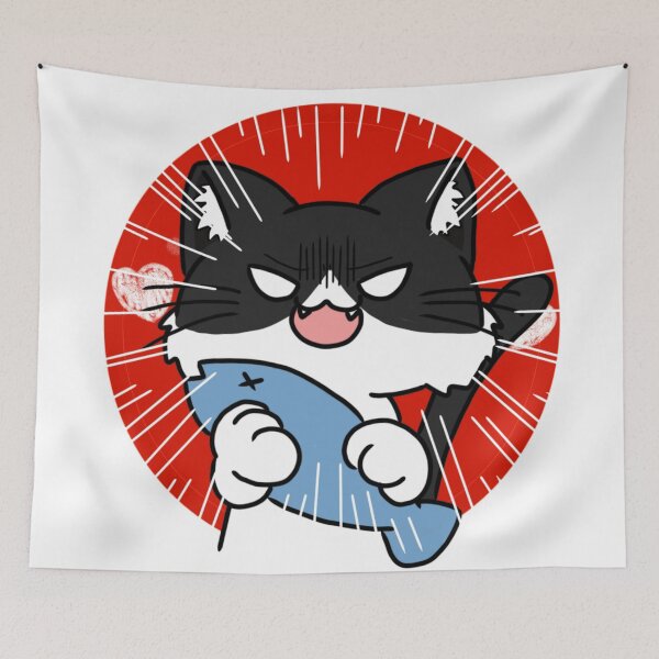 Item preview, Angry cat designed and sold by sian hornby.