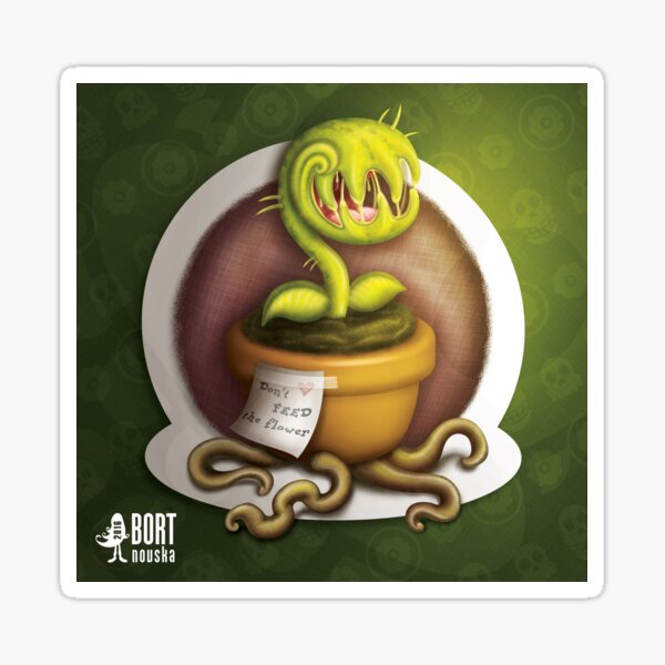 Evil Flower Sticker