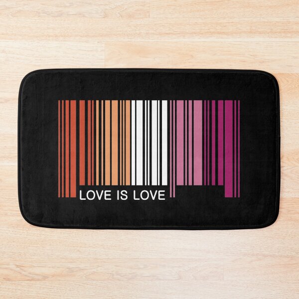Item preview, Love Is Lesbian Barcode Graphic designed and sold by iscaStudioArt.