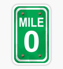 Mile Zero Sticker
