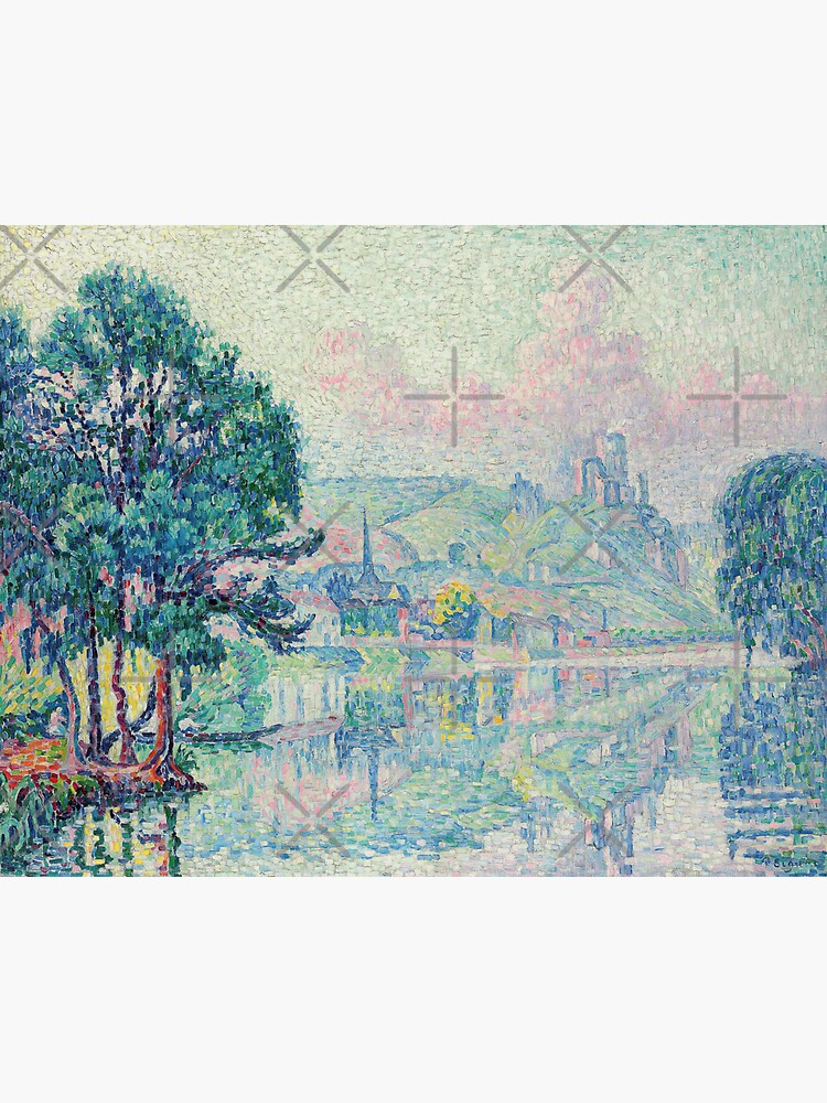 オークションカタログよりPAUL SIGNAC、Le Pont aux Andelys - 絵画