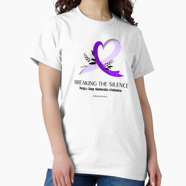 Item preview, Breaking the Silence Helps Stop Domestic Violence (Survivors Unite) designed and sold by SweetLouiseTees.