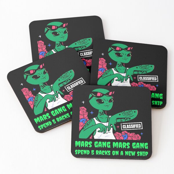 Artikelvorschau, Mars Gang Mars Gang, Gib 5 Racks für ein neues Schiff aus! UFO, Gangster-Alien entworfen und verkauft von mkzmerch.