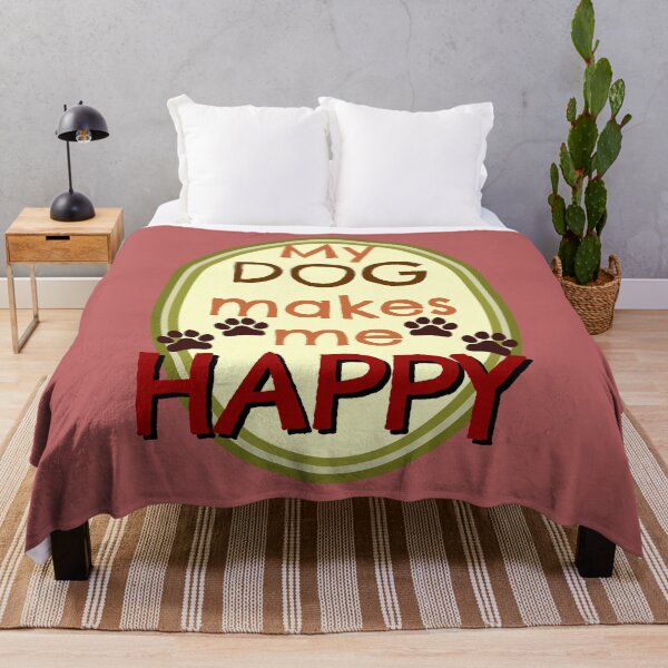 Item preview, My DOG makes me HAPPY designed and sold by sandpiperstudio.