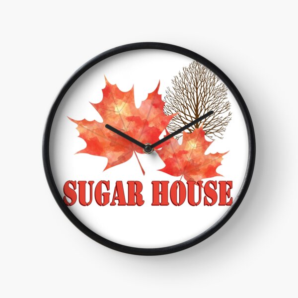 Maison de sucre sirop d'érable Horloge