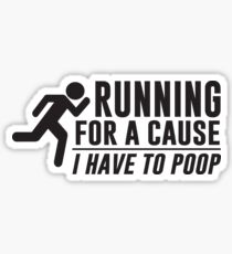 Running For a Cause Sticker
