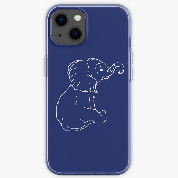 Baby Elephant_White iPhone Soft Case