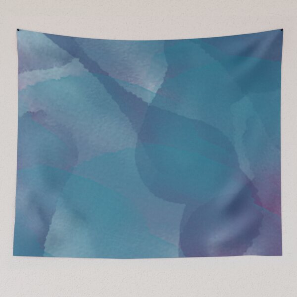 Item preview, Teal and Purple Watercolor designed and sold by calliew1217.
