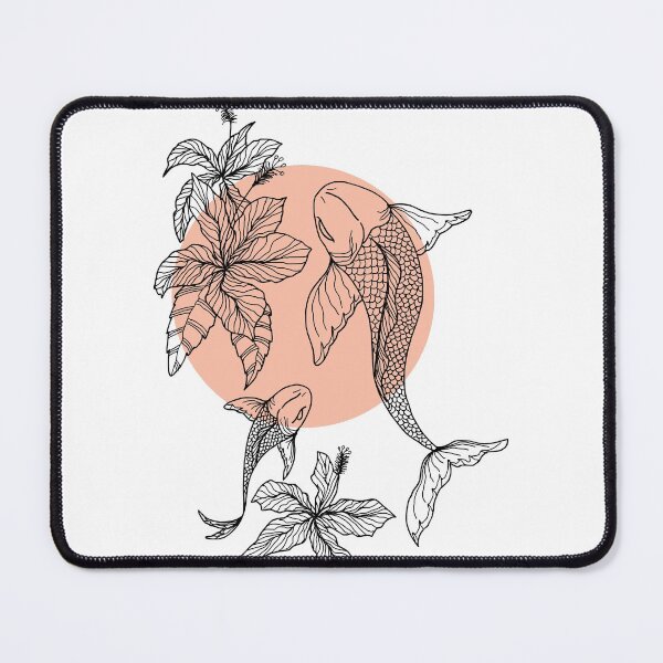 Item preview, Koi Fish Hand Drawn designed and sold by mariazegena.