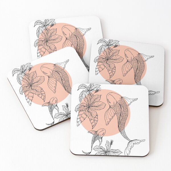 Item preview, Koi Fish Hand Drawn designed and sold by mariazegena.