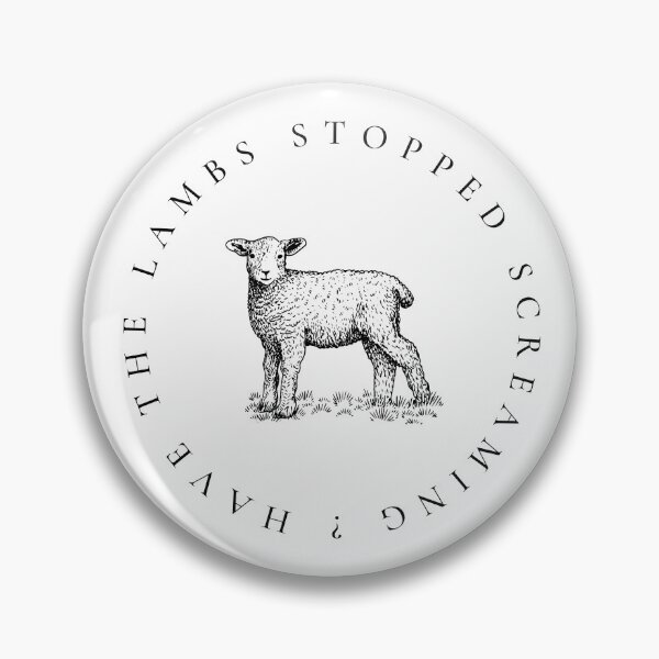 Item preview, "HAVE THE LAMBS STOPPED SCREAMING?" Silence of the Lambs in White designed and sold by jennifersbodies.
