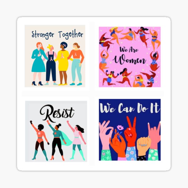 Cancer Support -Women Supporting Each Other -Stronger Together  Sticker