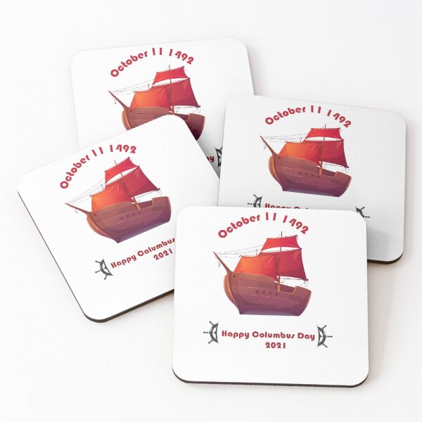 Item preview,  funny vintage Columbus 11 October 1492 day idea retro  Mom Gift For  Dad Wife - ship illustration  designed and sold by ouss-igner.