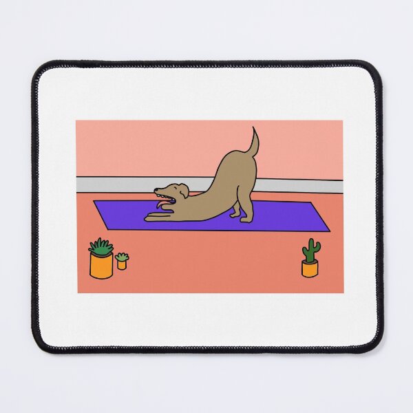 Item preview, Tan Dog Doing Yoga designed and sold by BomaJoe.