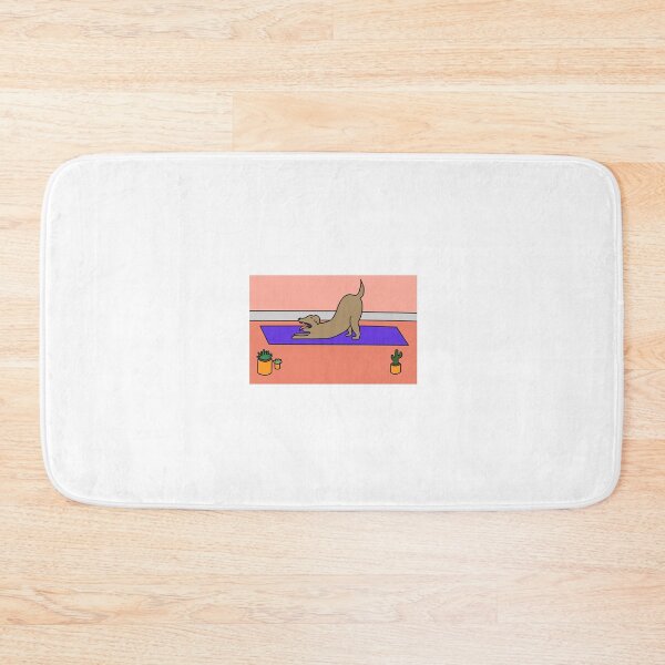 Item preview, Tan Dog Doing Yoga designed and sold by BomaJoe.